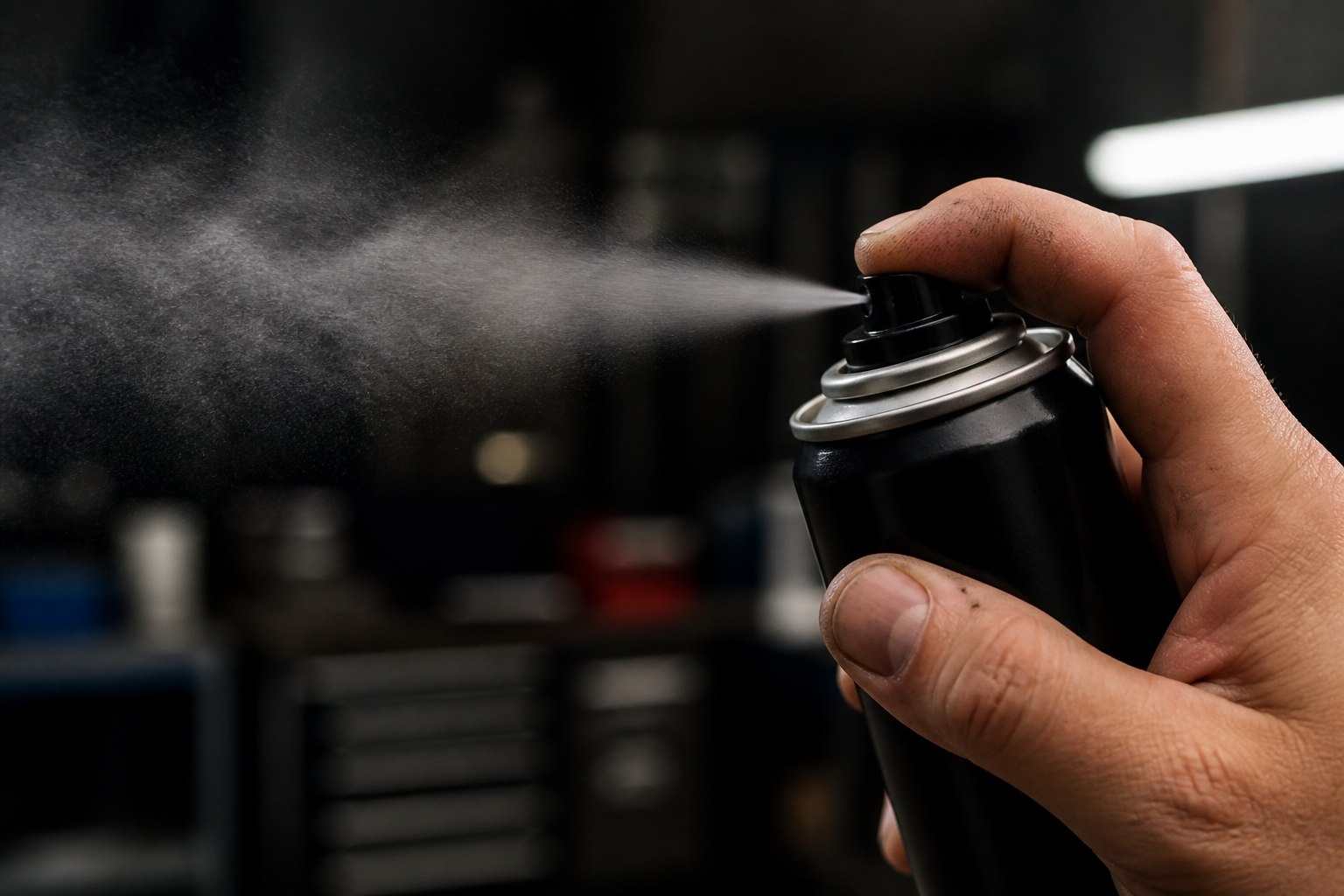 Aerosol spray for automotive chemicals